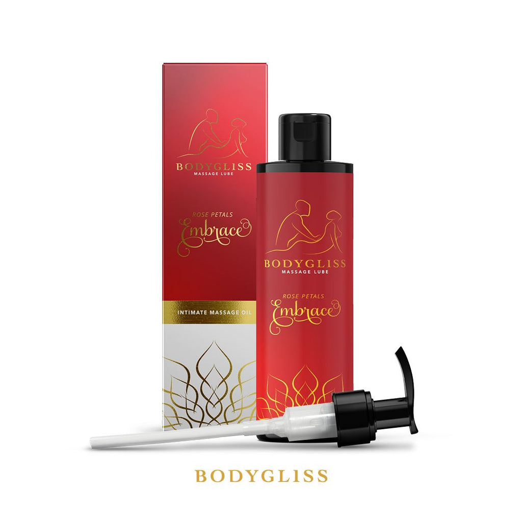 Bodygliss - Nuddolía og sleipiefni (Embrace Rose Pedals) 150ml - Hermosa